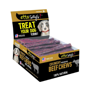 Etta Says! Crunchy Premium 4  Beef Bulk Chews Dog Treat Cheap