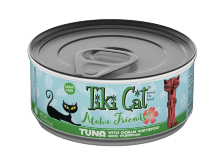 Tiki Cat Aloha Friends Tuna with Ocean Whitefish Canned Cat Food Supply