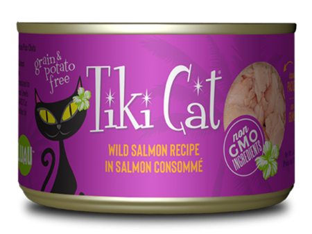 Tiki Cat Hanalei Luau Wild Salmon in Salmon Consomme Wet Cat Food For Cheap