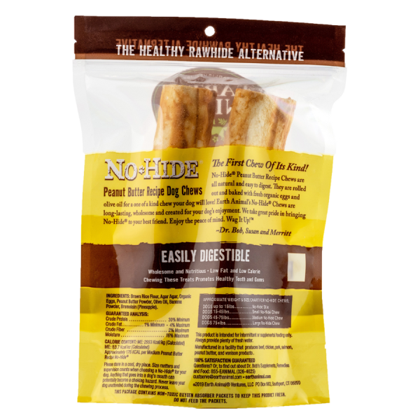 Earth Animal No-Hide Peanut Butter Chew 2PK For Discount