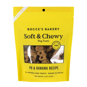 Bocce s Bakery Basic Soft & Chewy PB + Banana Wheat Free Dog Treats 6 oz Cheap