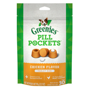 Greenies Pill Pockets Canine Chicken Flavor Dog Treats, 30 Tablets on Sale