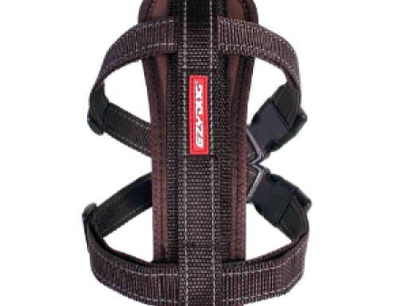 EzyDog Chest Plate Dog Harness Brown Hot on Sale