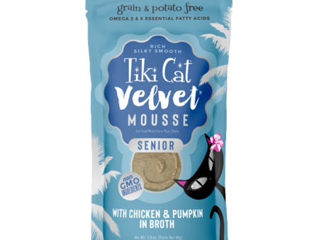 Tiki Cat Senior Mousse Chicken with Pumpkin Wet Cat Food, 2.8-oz pouch Cheap