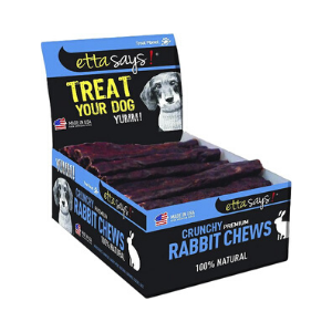 Etta Says! Crunchy Premium 4  Rabbit Bulk Chews Dog Treat Discount