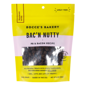 Bocce s Bakery Training Bites Bac n Nutty Dog Treats, 6 oz Hot on Sale