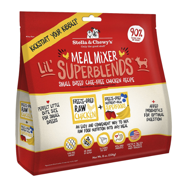 Stella & Chewy s SuperBlends Cage-Free Chicken Recipe Meal Mixers Freeze-Dried Dog Food Online Sale