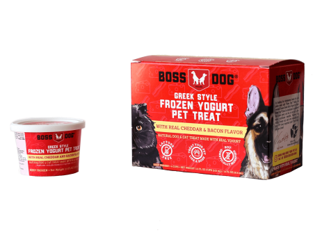 Boss Dog Frozen Greek Yogurt Bacon & Cheddar For Cheap