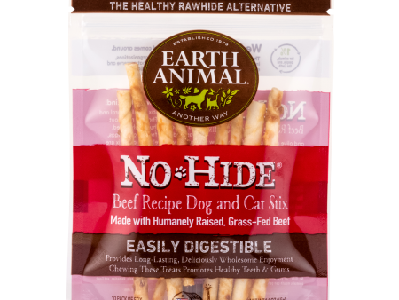 Earth Animal No Hide Beef Stix Dog Treats 10pk on Sale