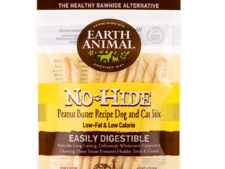 Earth Animal No Hide Peanut Butter Stix Dog Treats 10pk Online Sale