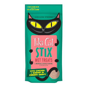 Tiki Cat Stix Chicken & Shrimp Mousse Grain-Free Cat Treats, 3 oz Online Hot Sale